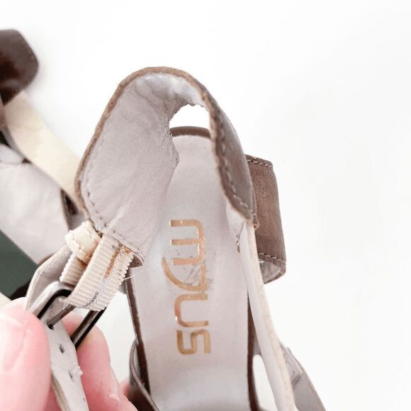 Mjus Womens Ankle Strap Leather Strappy Heeled Sandal Multicolor Size 40 - Picture 6 of 8